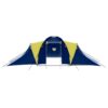 vidaXL Camping Tent Fabric 9 Persons Blue and Yellow - Image 2