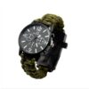 Outdoor Multi function Camping Survival Watch Bracelet Tools With LED Light - Image 2