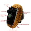 Outdoor Multi function Camping Survival Watch Bracelet Tools With LED Light - Image 4