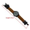 Outdoor Multi function Camping Survival Watch Bracelet Tools With LED Light - Image 5